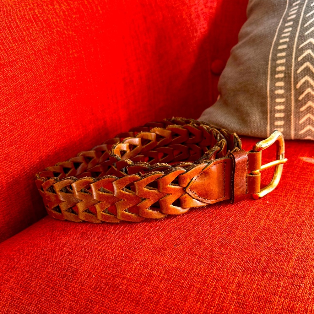 Braided Leather Belt
